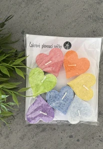 Plovoucí svíčky čakrové - 7ks XL