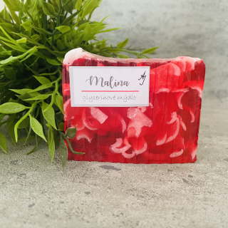 Glycerinové mýdlo malina 100g