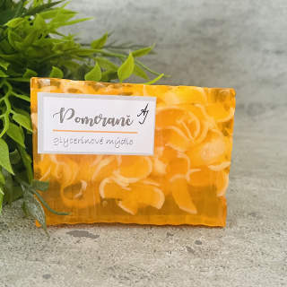 Glycerinové mýdlo pomeranč 100g